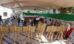 برگزاری نمایشگاه عکس دهه فجر  در حیاط مسجد امام حسین علیه السلام / دبی/ بهمن 94