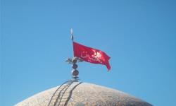 Mounting the Blessed on Imam Hussein (a.s)ٰٰٰٰ ٰs shrine Flag on dome of Imam Hussein (a.s) Mosque