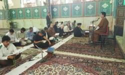 حضور قاری سوختانلو در مسجد امام حسین(ع)