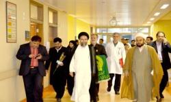 عیادت  نماینده محترم ولی فقیه و هیئت همراه از بیماران بیمارستان ایرانیان
